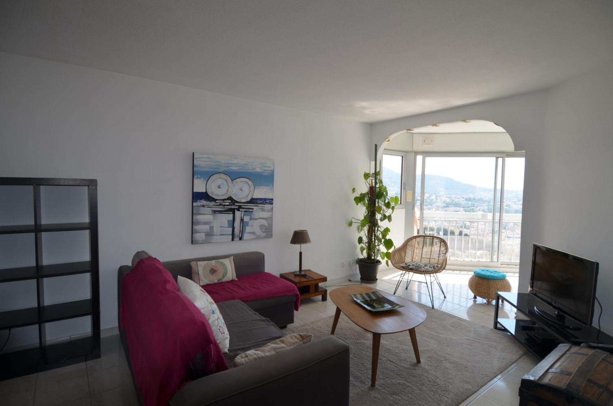 Babylone - Appartement Vue Panoramique Avec Piscine Pour 6 Personnes A Nice Quartier Pessicart Exterior photo